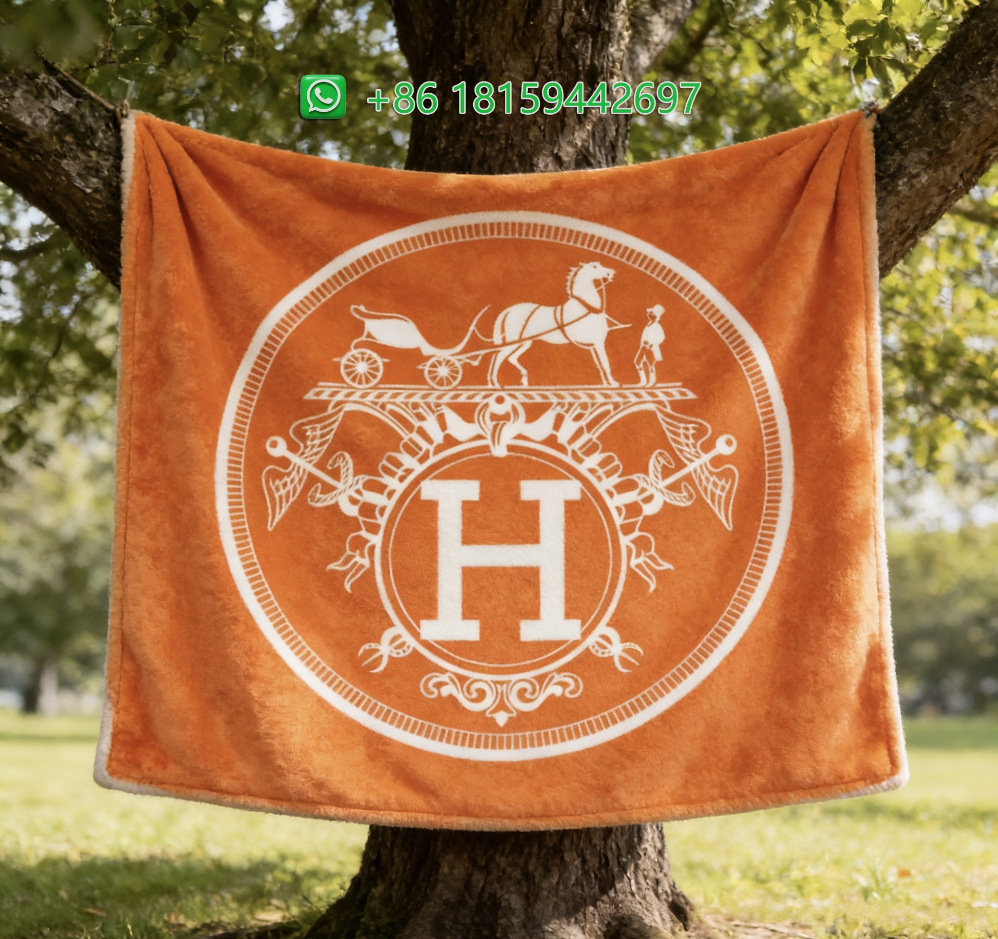 Hermes Throw Blankets